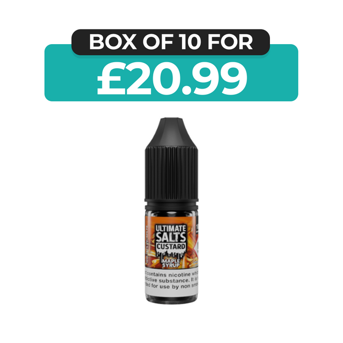 Maple Syrup Custard 10ml Nic Salt E-Liquid by Ultimate Juice