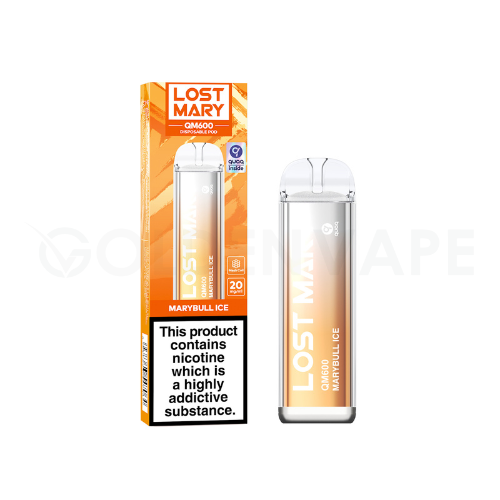 Lost Mary QM600 Disposable Vape ( Pack Of 10) - Golden Vape Lost Mary QM600 Disposable Vape ( Pack Of 10) - Golden Vape