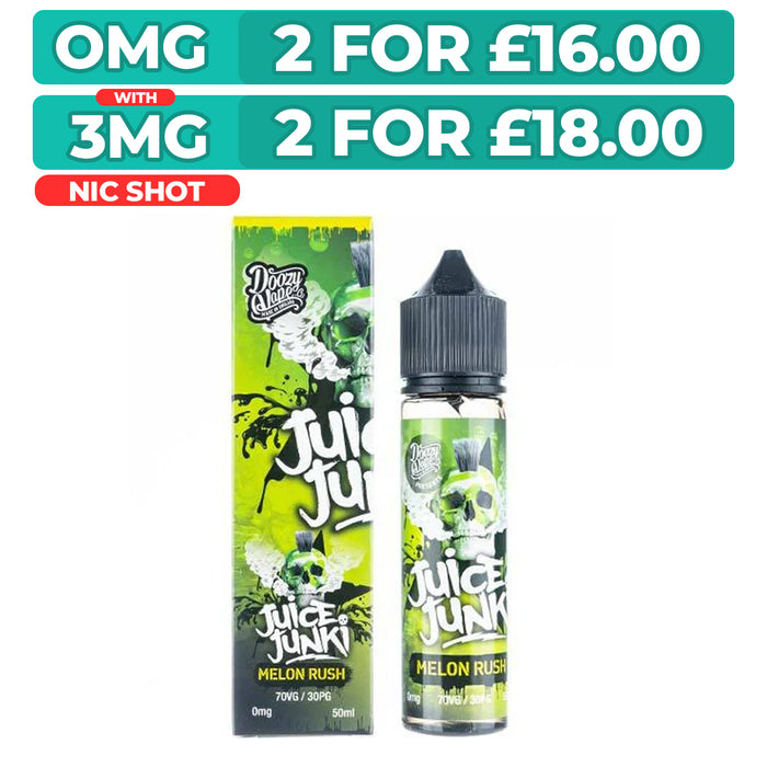 Melon Rush 50ml Shortfill E-Liquid by Juice Junki