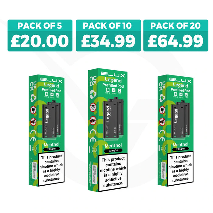 Menthol Elux Legend 1500 2in1 Prefilled Pods