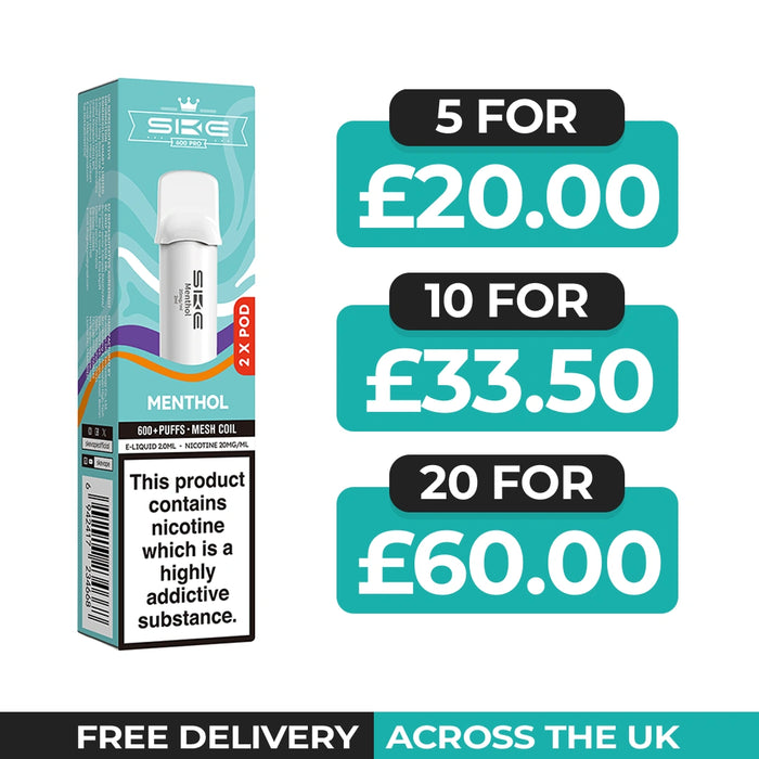 SKE 600 Pro Menthol Replaceable Prefilled Pods