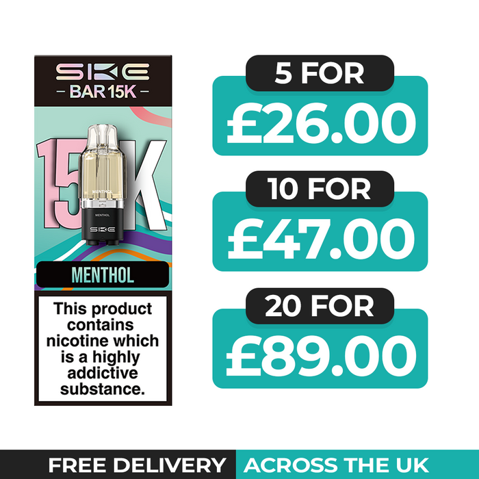 SKE Bar 15K Menthol Refill Pods