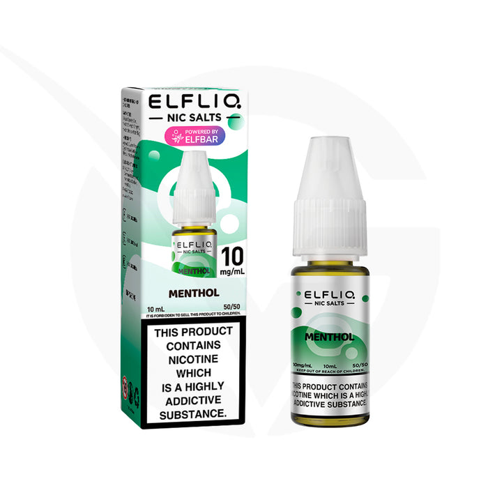 Menthol 10ml Elfliq Nic Salt E-Liquid by Elf Bar