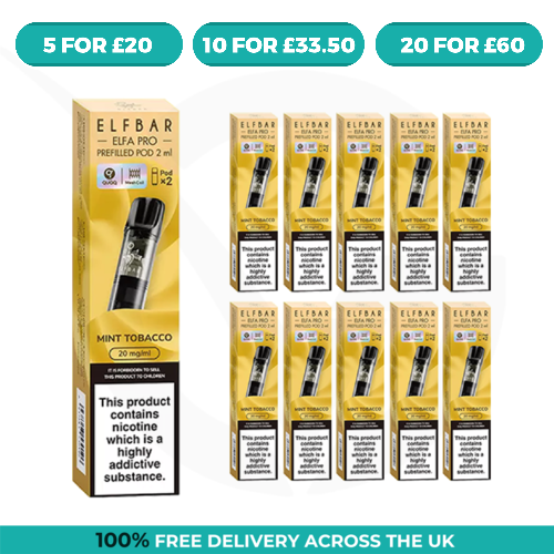Mint Tobacco Elfa Pro Prefilled Pods by Elf Bar