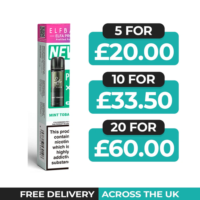 Mint Tobacco Elfa Pro Prefilled Pods by Elf Bar