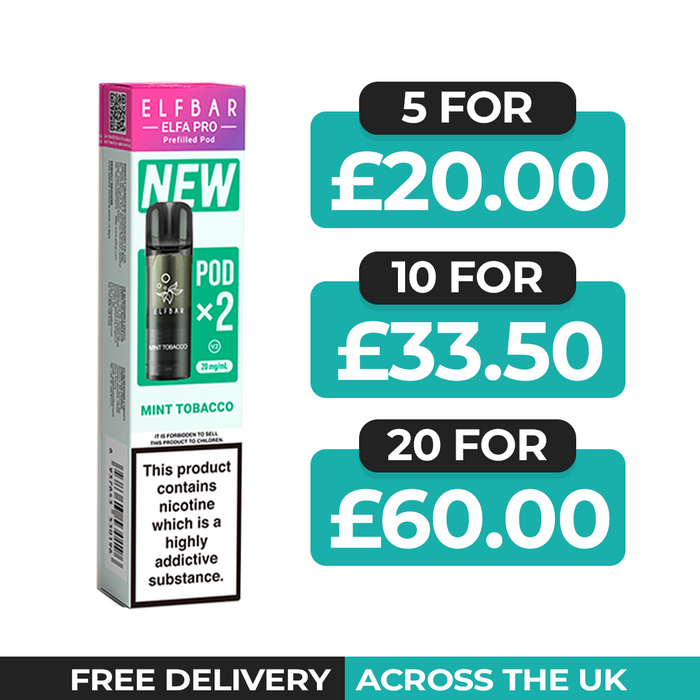 Mint Tobacco Elfa Pro Prefilled Pods by Elf Bar