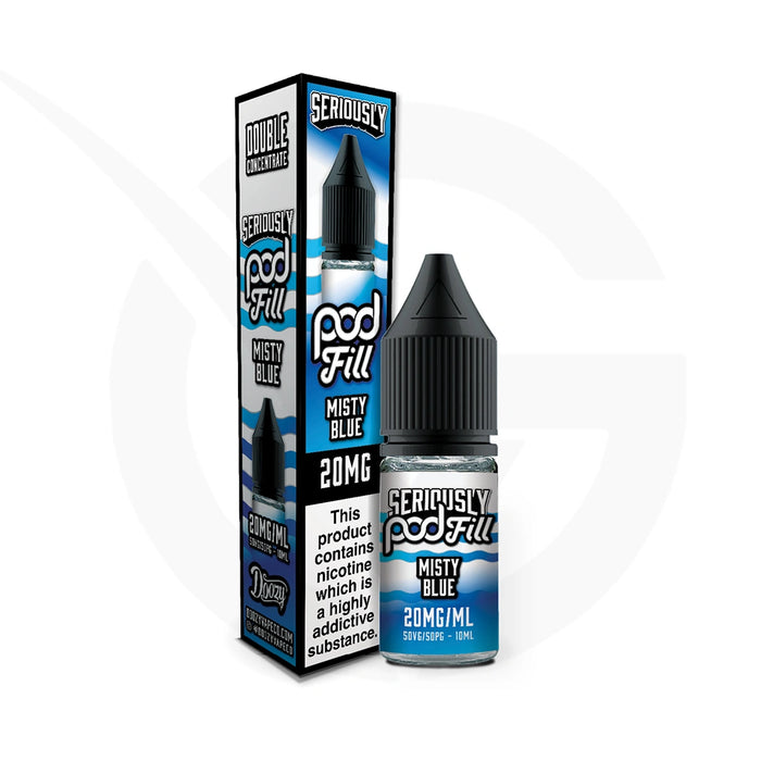 Seriously Pod Fill Misty Blue Nic Salt E-Liquid