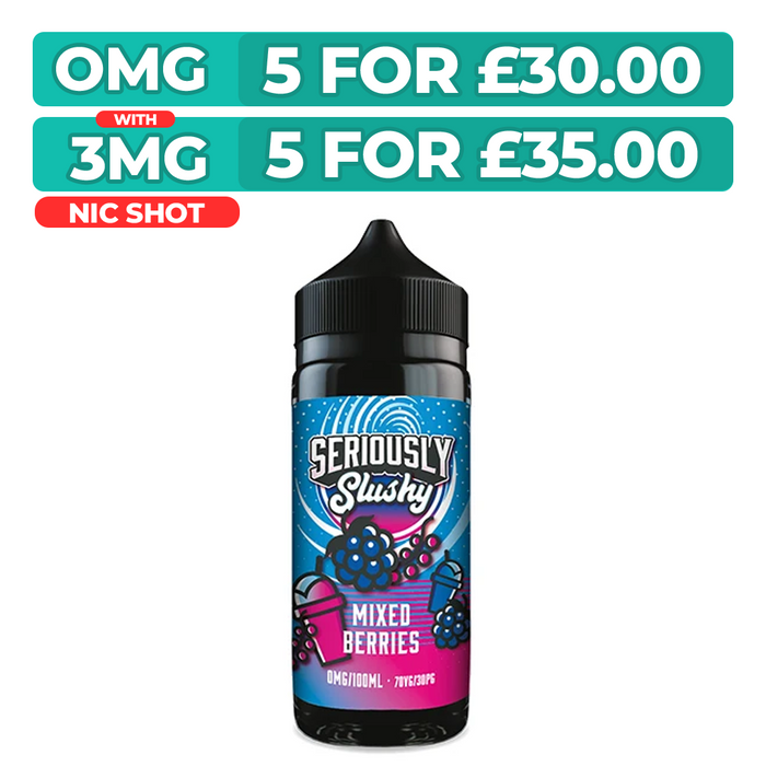 Doozy Seriously Slushy Mixed Berries 100ml Shortfill E-Liquid