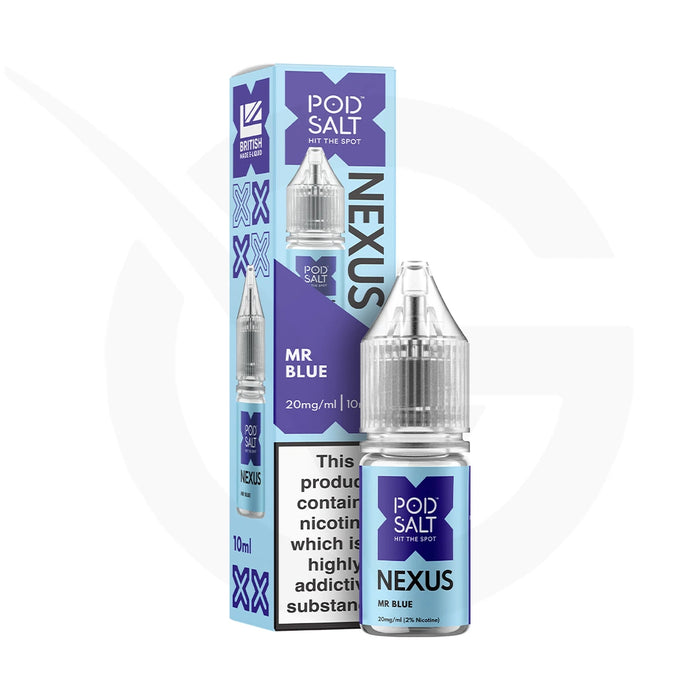 Mr Blue Nic Salt E-Liquid By Pod Salt Nexus