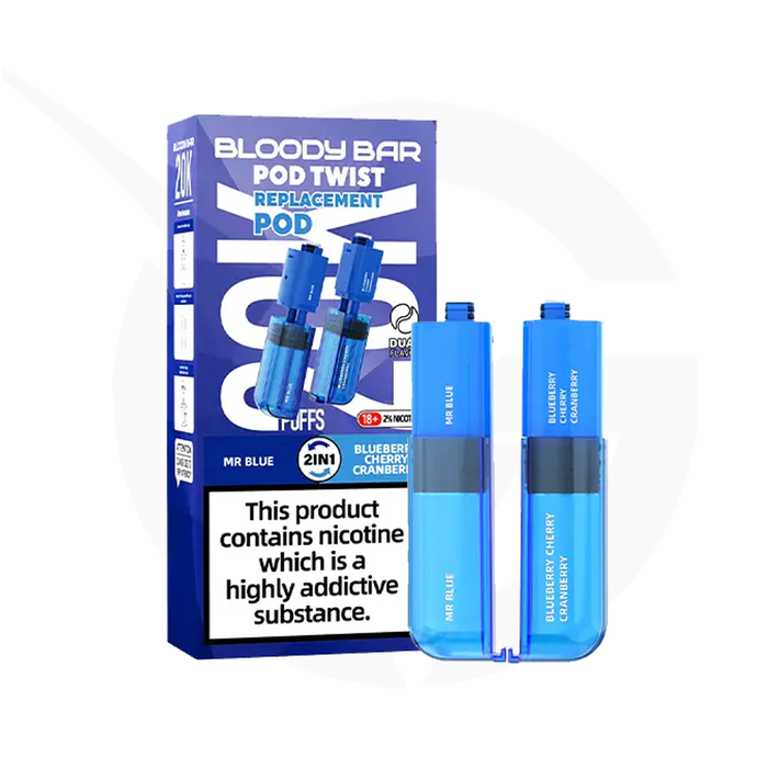 Mr Blue & Blueberry Cherry Cranberry Bloody Bar Ultra Twist 20K Refill Pack