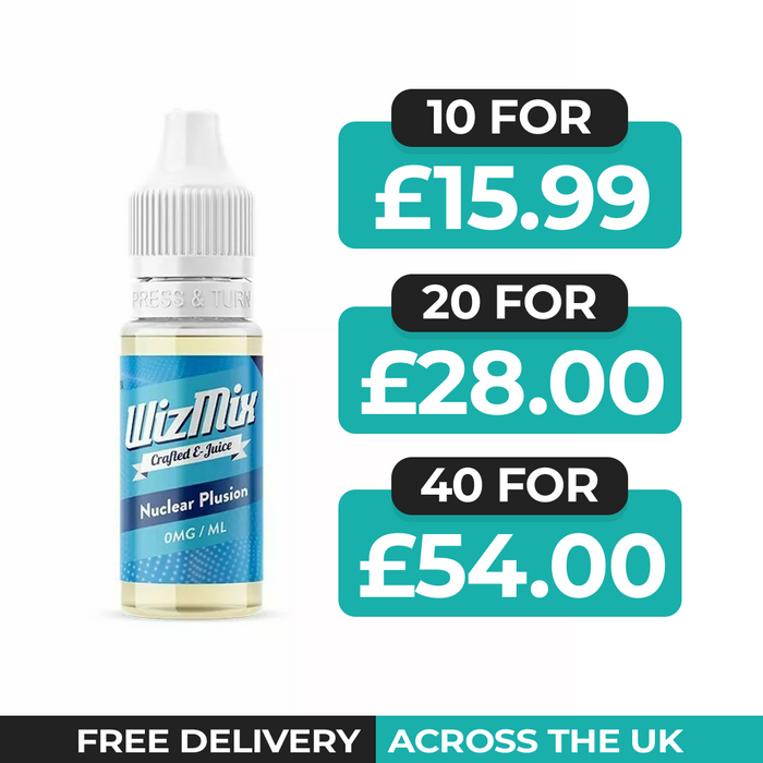 Wizmix Nuclear Plusion 10ml E-Liquid - Pack of 10, 20 & 40