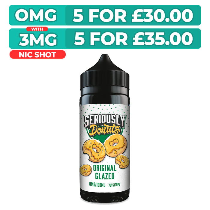 Seriously Donuts Original Glazed 100ml Shortfill E-Liquid