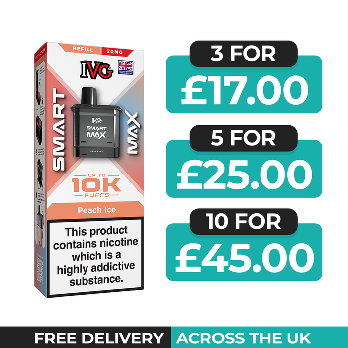IVG Smart Max Peach Ice Refill Pods