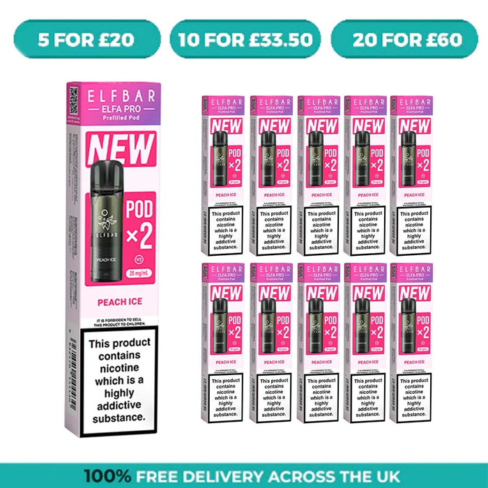 Peach Ice Elfa Pro Prefilled Pods by Elf Bar