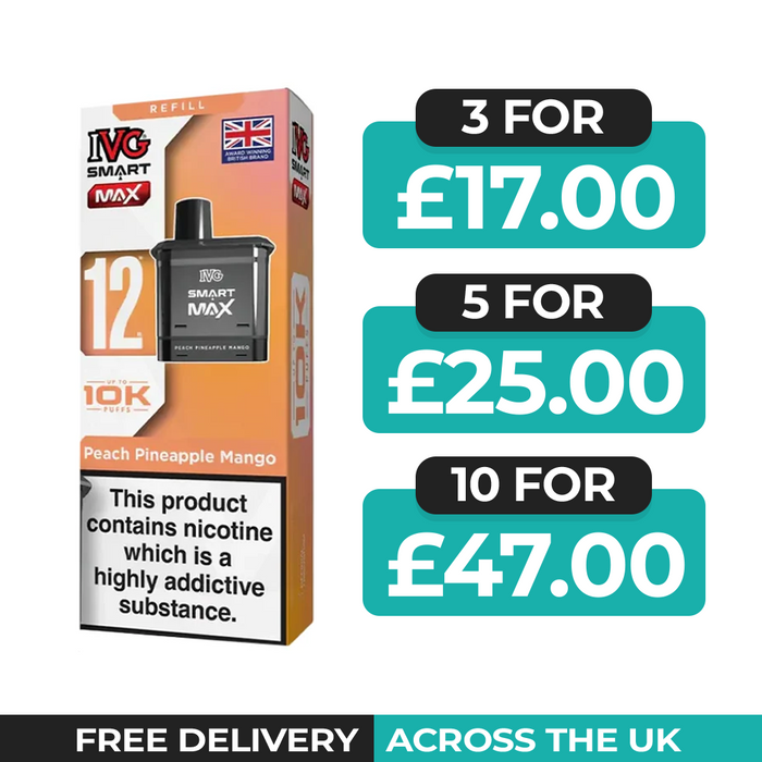 IVG Smart Max Peach Pineapple Mango Refill Pods