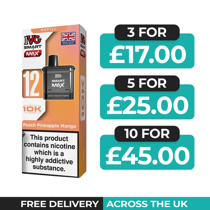 IVG Smart Max Peach Pineapple Mango Refill Pods