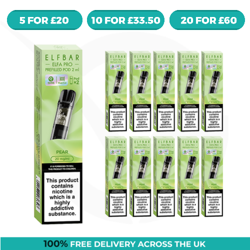 Pear Elfa Pro Prefilled Pods by Elf Bar