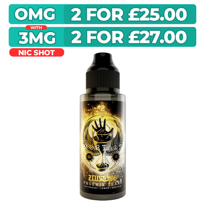 Mortals Phoenix Tears 100ml Shortfill E-Liquid by Zeus Juice