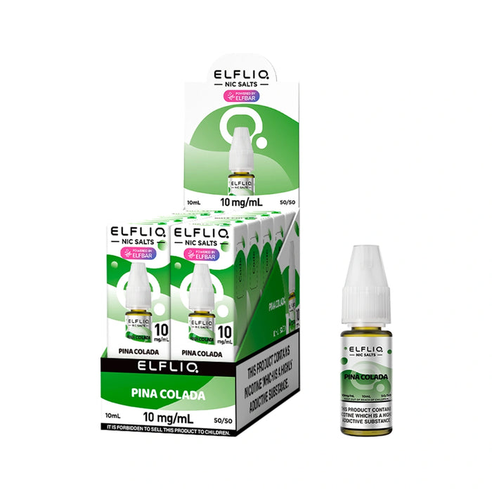 Elf bar Elfliq 10ml Nic Salt E-Liquids - Pack of 10