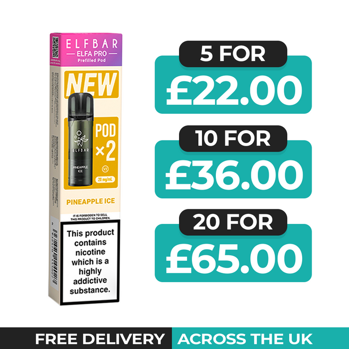 Pineapple Ice Elfa Pro Prefilled Pods by Elf Bar