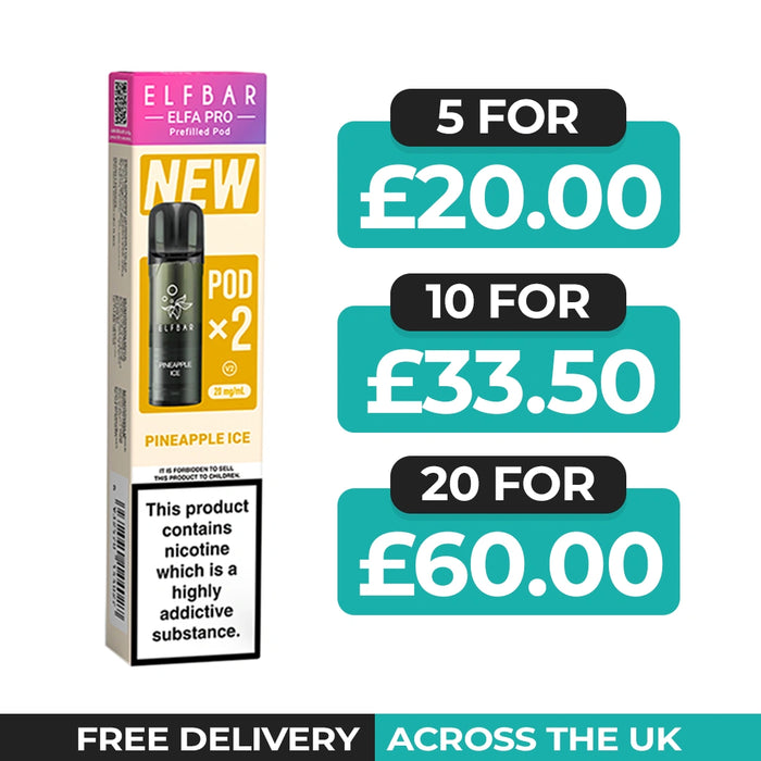 Pineapple Ice Elfa Pro Prefilled Pods by Elf Bar