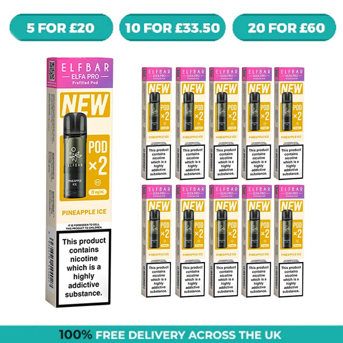 Pineapple Ice Elfa Pro Prefilled Pods by Elf Bar