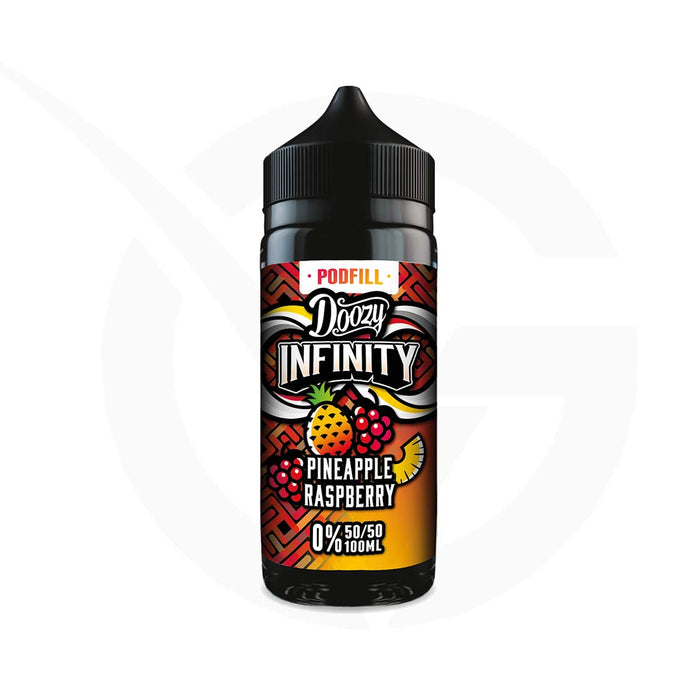 Pineapple Raspberry 50/50 100ml Shortfill Doozy Infinity Pod Fill