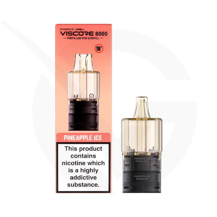 Pineapple Ice Uwell Viscore 8000 Refill Pods