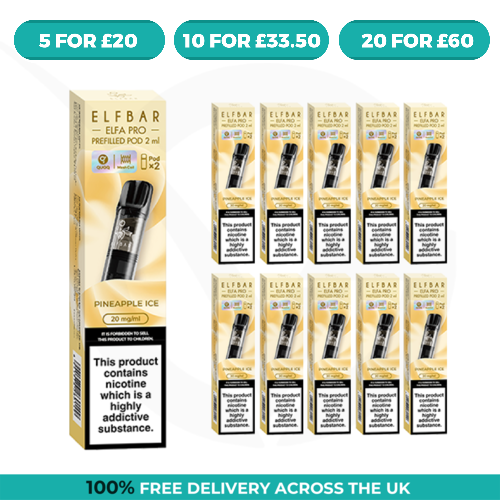 Pineapple Ice Elfa Pro Prefilled Pods by Elf Bar