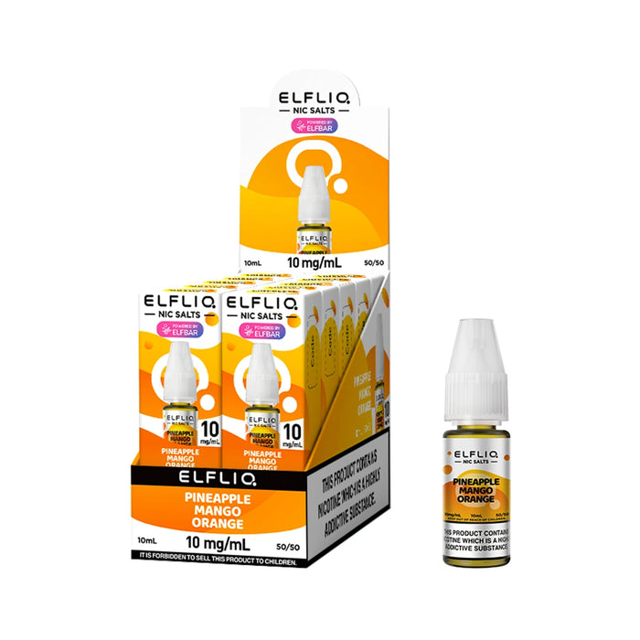 Elf bar Elfliq 10ml Nic Salt E-Liquids - Pack of 10