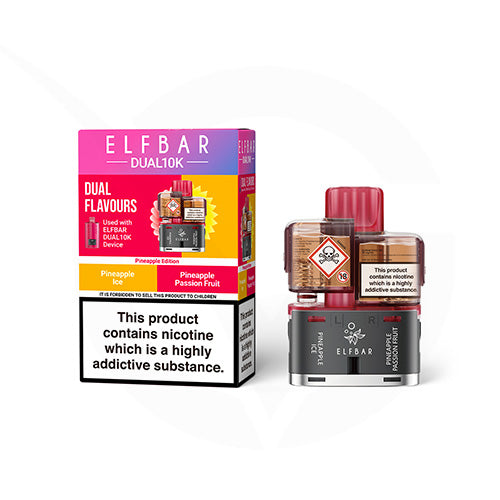 Pineapple Edition Prefilled Pods By Elf Bar Dual 10k + Refilled Containers