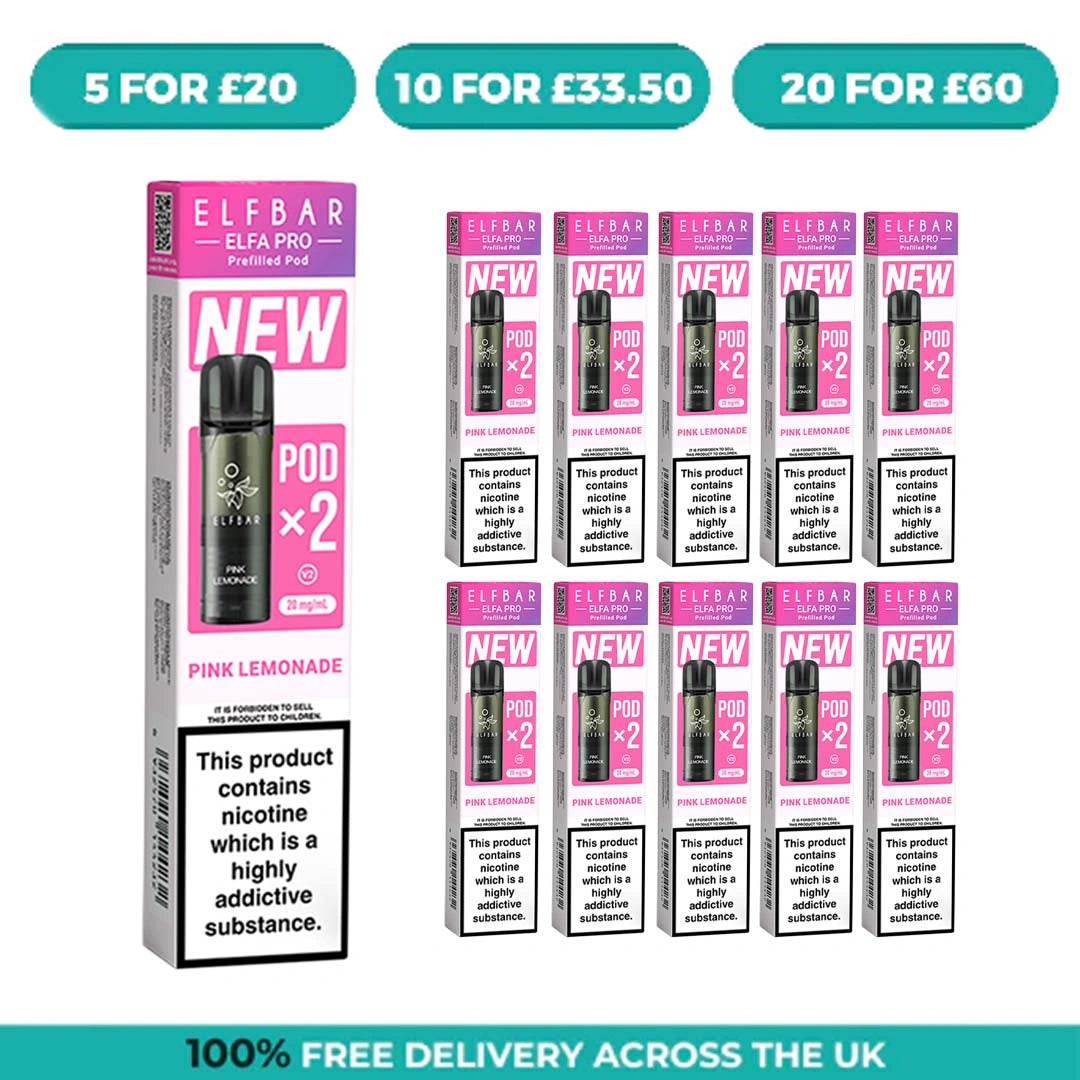 Pink Lemonade Elfa Pro Prefilled Pods by Elf Bar Pink Lemonade Elfa Pro Prefilled Pods by Elf Bar