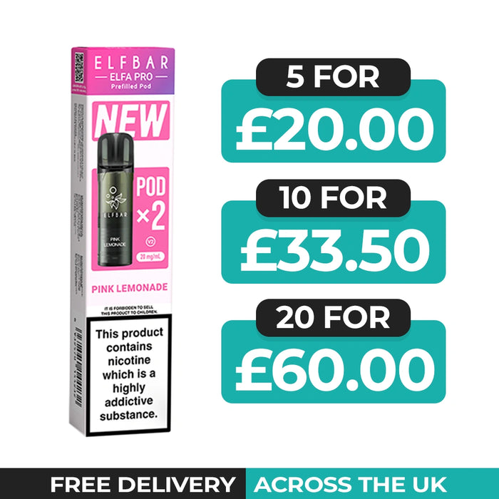 Pink Lemonade Elfa Pro Prefilled Pods by Elf Bar