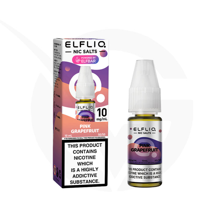 Pink Grapefruit 10ml Elfliq Nic Salt E-Liquid by Elf Bar