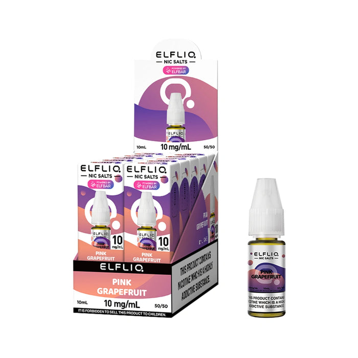 Elf bar Elfliq 10ml Nic Salt E-Liquids - Pack of 10