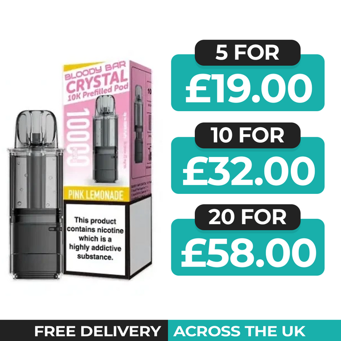 Bloody Bar Crystal 10k Pink Lemonade Refill Pods