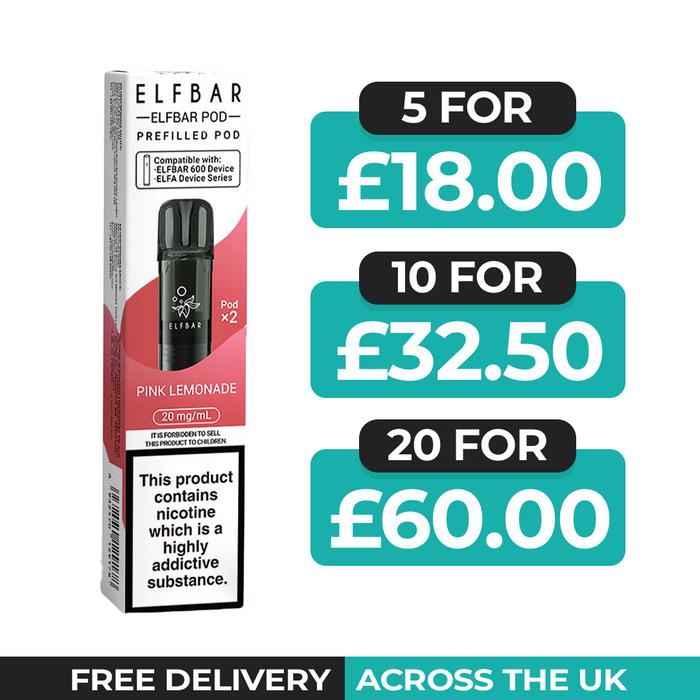 Elf Bar 600 Pink Lemonade Preflled Pods