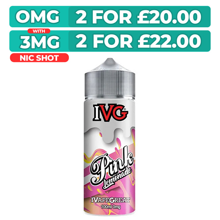 Pink Lemonade 100ml Shortfill E-Liquid By IVG