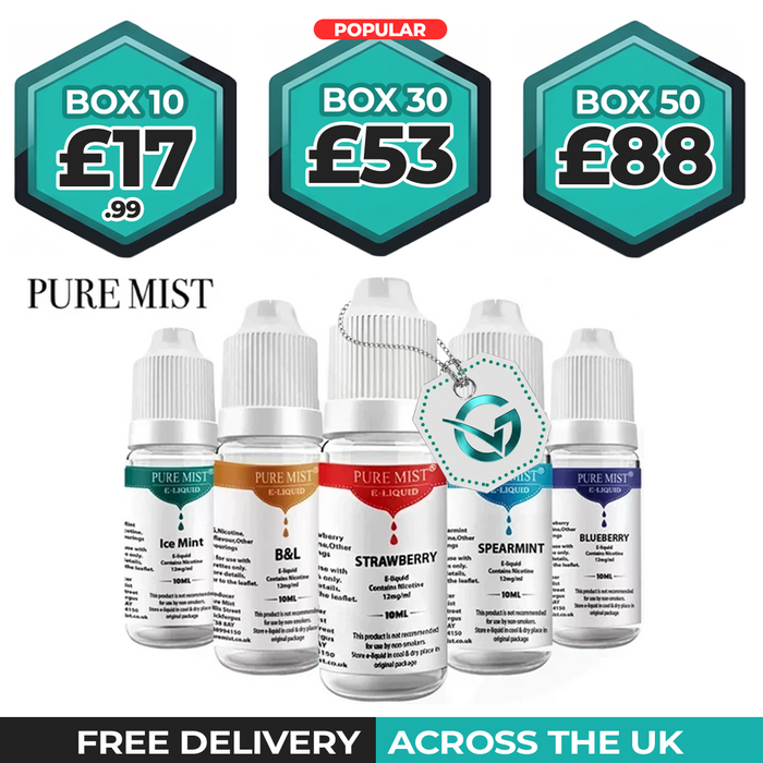 Pure Mist 10ML E Liquid - Pack Of 10