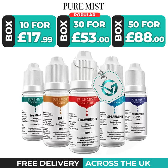 Pure Mist 10ML E Liquid - Pack Of 10