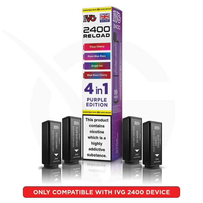 Purple Edition IVG 2400 Prefilled Pods