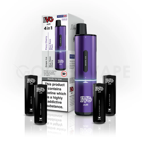 4 in 1 vape disposable IVG Air 4 In 1 Rechargeable Pod Vape Kit