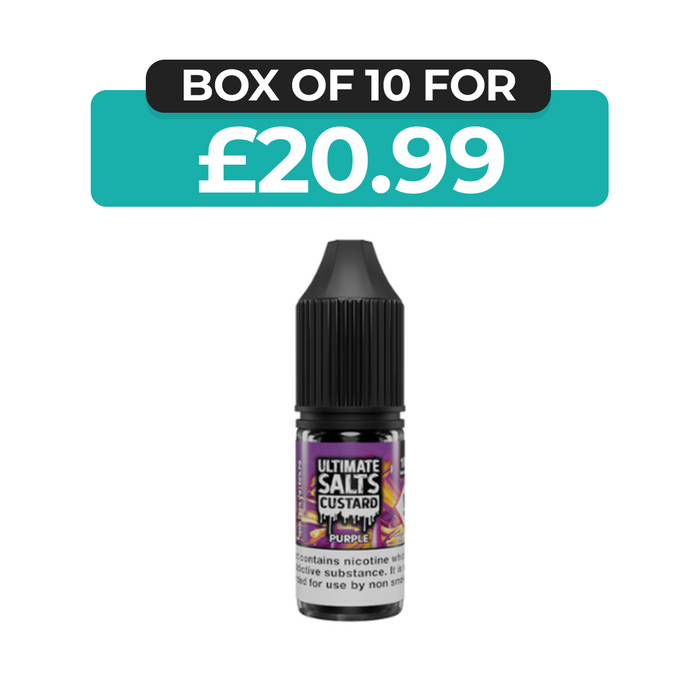 Purple Custard 10ml Nic Salt E-Liquid by Ultimate Juice