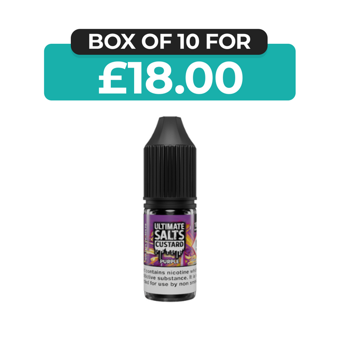 Purple Custard 10ml Nic Salt E-Liquid by Ultimate Juice