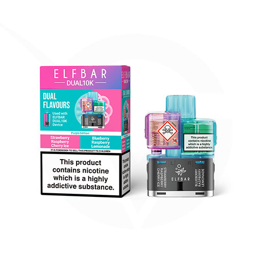 Purple Edition Prefilled Pods By Elf Bar Dual 10k + Refilled Containers