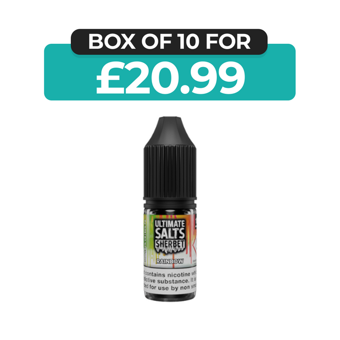Rainbow Sherbet 10ml Nic Salt E-Liquid by  Ultimate Juice