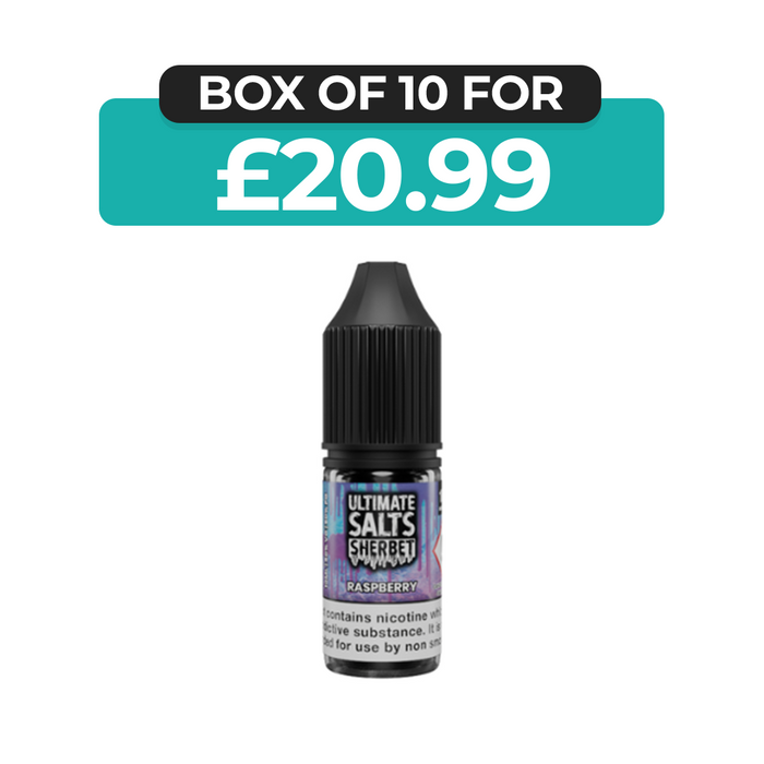 Raspberry Sherbet 10ml Nic Salt E-Liquid by Ultimate Juice