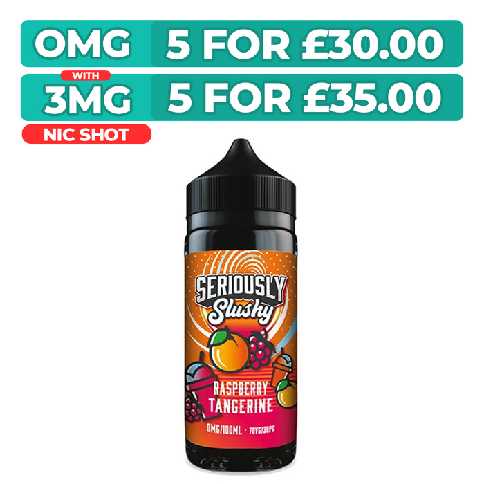 Doozy Seriously Slushy Raspberry Tangerine 100ml Shortfill E-Liquid
