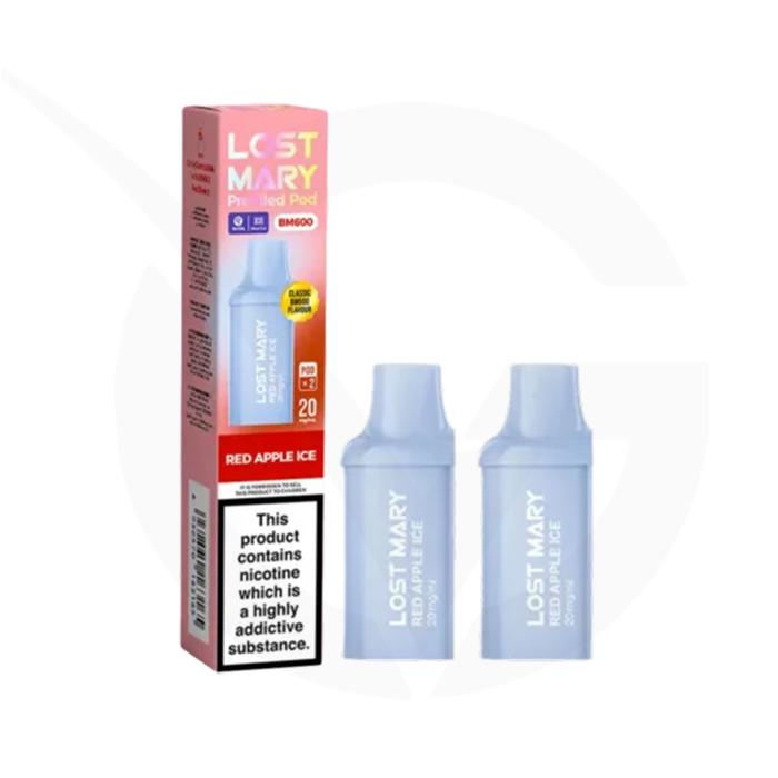 Red Apple Ice Prefilled Pods By Lost Mary BM600