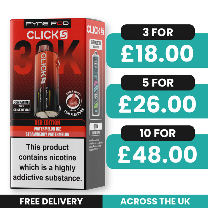 Pyne Pod Click S 30K Red Edition Refill Pods